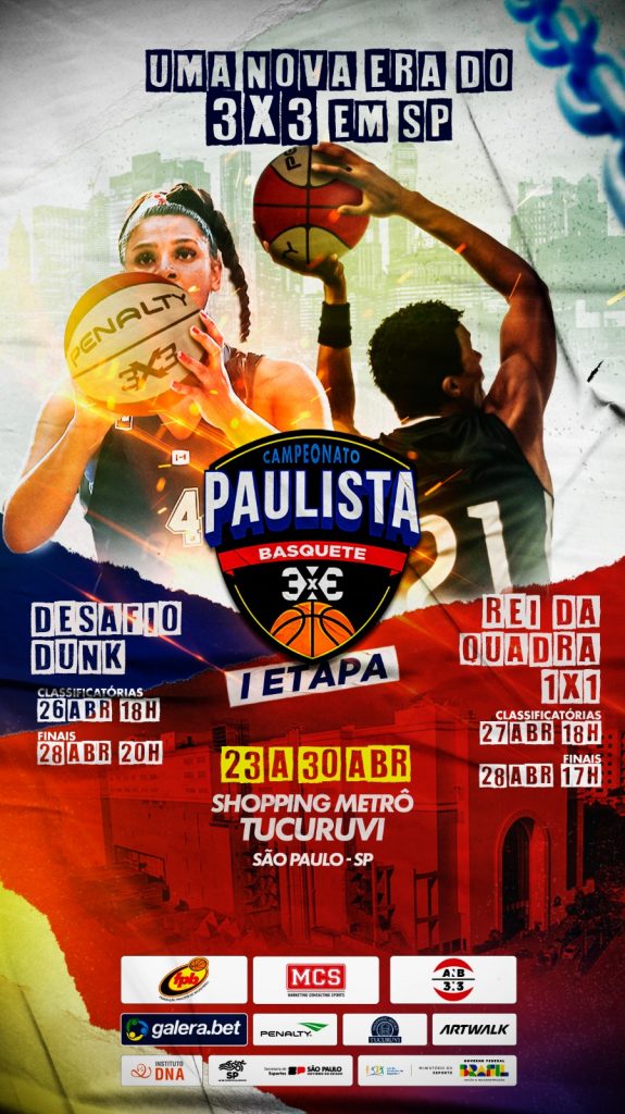 Vai começar o Campeonato Paulista de Basquete 3×3! – FPB