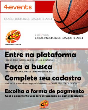 Notícias  FPB divulga calendário 2022 do Paulista de Basquete 3×3