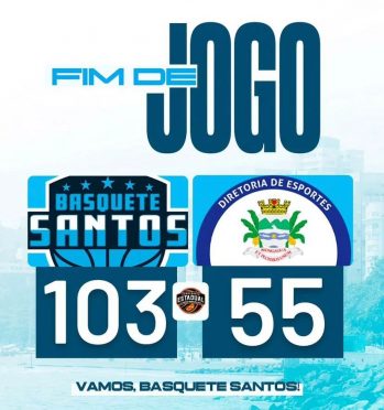 Equipe santista de basquete segue 100% no Campeonato Paulista da 1ª Divisão